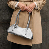 Dakota Silver Recycled Vegan Shoulder Bag