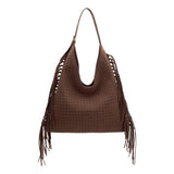 Brynlee Tobacco Vegan Suede Tote Bag