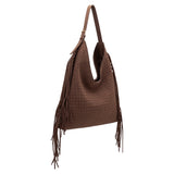 Brynlee Tobacco Vegan Suede Tote Bag