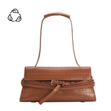 Klarissa Camel Recycled Vegan Leather Shoulder Bag