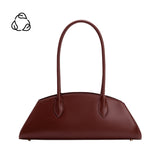Birdie Burgundy Recycled Vegan Leather Shoulder Bag