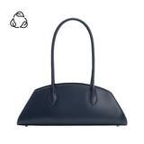 Birdie Navy Recycled Vegan Leather Shoulder Bag