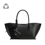 Astrid Black Recycled Vegan Leather Tote Bag
