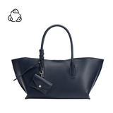 Astrid Navy Recycled Vegan Leather Tote Bag