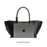 Astrid Black Recycled Vegan Leather Tote Bag