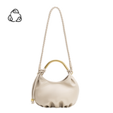 Dottie Mushroom Recycled Vegan Leather Top Handle Bag