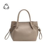 Tyler Taupe Recycled Vegan Leather Crossbody Bag