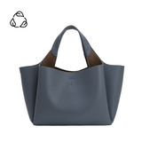 Whitley Slate Recycled Vegan Leather Tote Bag