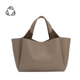 Whitley Taupe Recycled Vegan Leather Tote Bag