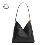Phaedra Black Recycled Vegan Shoulder Bag