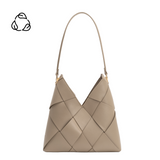 Phaedra Taupe Recycled Vegan Shoulder Bag