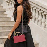 Raya Espresso Vegan Leather Crossbody Bag