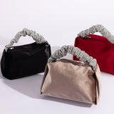 Estela Red Top Handle Bag
