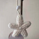 SAMPLE BD1054 Pearl Crochet Star Charm - FINAL SALE