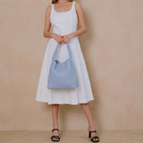 Johanna Blue Large Recycled Vegan Shoulder Bag
