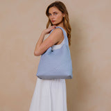 Johanna Blue Large Recycled Vegan Shoulder Bag
