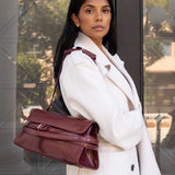 Klarissa Camel Recycled Vegan Leather Shoulder Bag