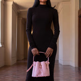 Laguna Rose Mini Recycled Vegan Suede Top Handle Bag