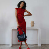 Lilie Gold Crinkle Shoulder Bag