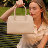 Marlo Bone Recycled Vegan Top Handle Bag