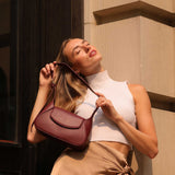 Melody Burgundy Recycled Vegan Shoulder Bag