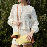 Rain Dog Yellow Vegan Leather Crossbody Bag