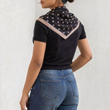 Scarf Black Polka Dot