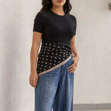 Scarf Black Polka Dot