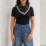 Scarf Black Polka Dot