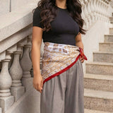Scarf Burgundy Paisley