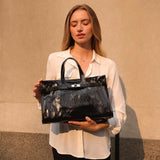 Sutton Black Recycled Vegan Tote Bag