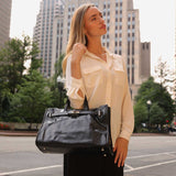Sutton Black Recycled Vegan Tote Bag
