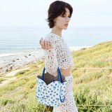 Tulip Pink Flowers Recycled Vegan Top Handle Bag