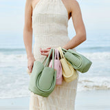 Tulip Yellow Recycled Vegan Top Handle Bag