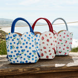 Tulip Pink Flowers Recycled Vegan Top Handle Bag