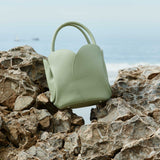 Tulip Yellow Recycled Vegan Top Handle Bag