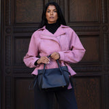 Tyler Black Recycled Vegan Leather Crossbody Bag