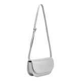 Inez Silver Metallic Recycled Vegan Shoulder Bag