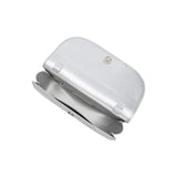 Inez Silver Metallic Recycled Vegan Shoulder Bag