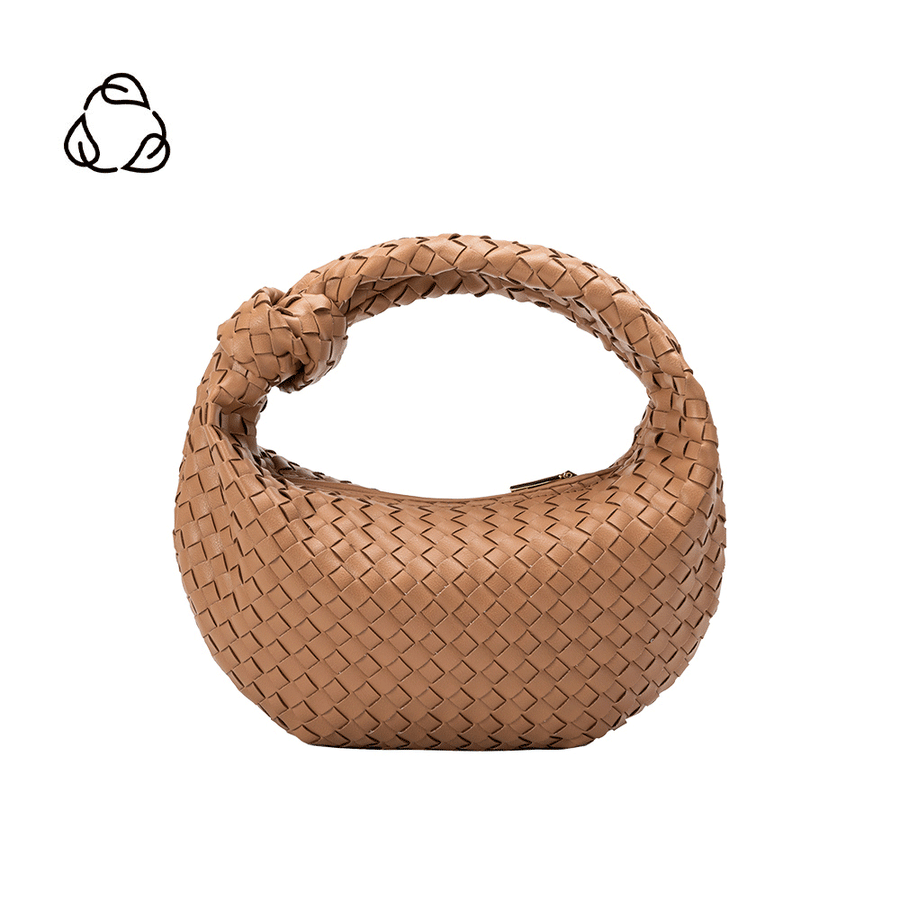 Larissa Mini Caramel Recycled Vegan Top Handle Bag