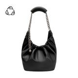 Kinsley Black Recycled Vegan Shoulder Bag