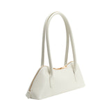 Dakota White Recycled Vegan Shoulder Bag