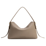 Emory Taupe Recycled Vegan Leather Top Handle Bag