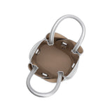 Tulip Metallic Silver Mini Recycled Vegan Top Handle Bag