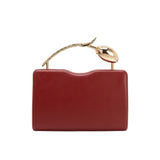 Belle Burgundy Vegan Leather Crossbody Bag