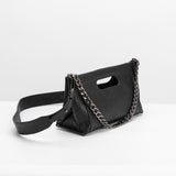 SAMPLE SM9522 Black Top Handle Bag - FINAL SALE