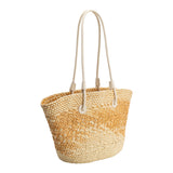 Sunset Wheat Straw Tote Bag