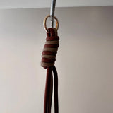 SAMPLE BD1055 Black Knotted Long Rope Bag Charm - FINAL SALE