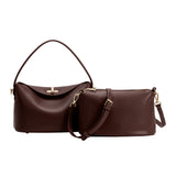 Lana Espresso Recycled Vegan Leather Crossbody Bag