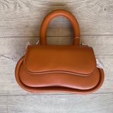 SAMPLE DE9830 Cognac Crossbody Bag - FINAL SALE